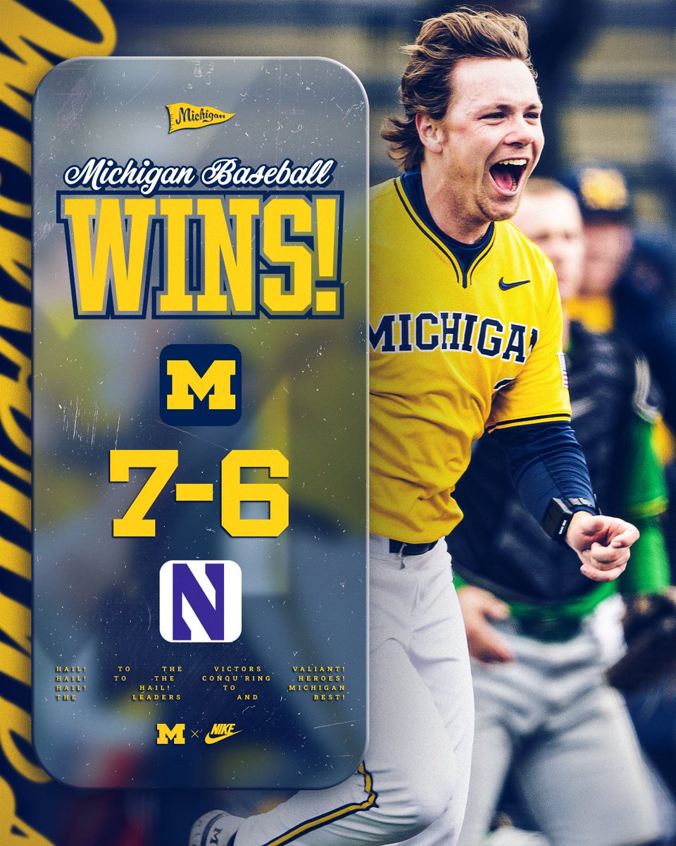umichbaseball's tweet image. Friday Night Win! 

#GoBlue