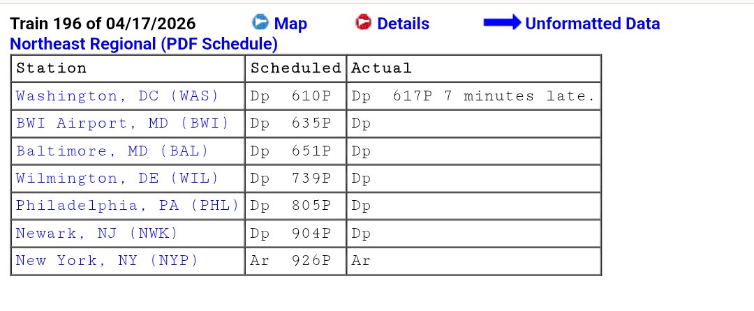 EricMasten's tweet photo. @mtamaryland @MDOTMTAHolly @AmtrakNECAlerts Yep... There's the data on the @AmtrakNECAlerts getting priority over @mtamaryland trains for minimal delays, while we're stuck with a significant one behind them. 

I really hope the next Penn line operations contract from @MarylandDOT stops putting up with that BS. https://t.co/98VNzqNQ4x