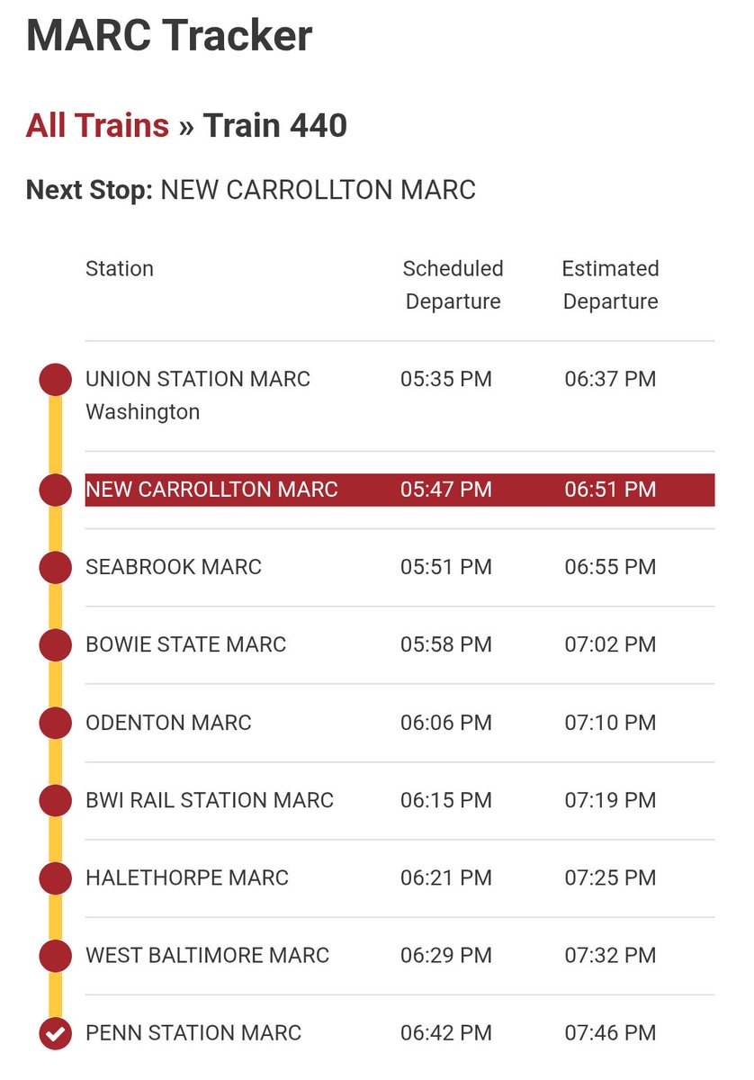 EricMasten's tweet photo. @mtamaryland @MDOTMTAHolly @AmtrakNECAlerts Yep... There's the data on the @AmtrakNECAlerts getting priority over @mtamaryland trains for minimal delays, while we're stuck with a significant one behind them. 

I really hope the next Penn line operations contract from @MarylandDOT stops putting up with that BS. https://t.co/98VNzqNQ4x