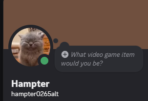so um i lost my other discord account bc i lost the backup codes so i made a new one! add me if you alr had me on my other account