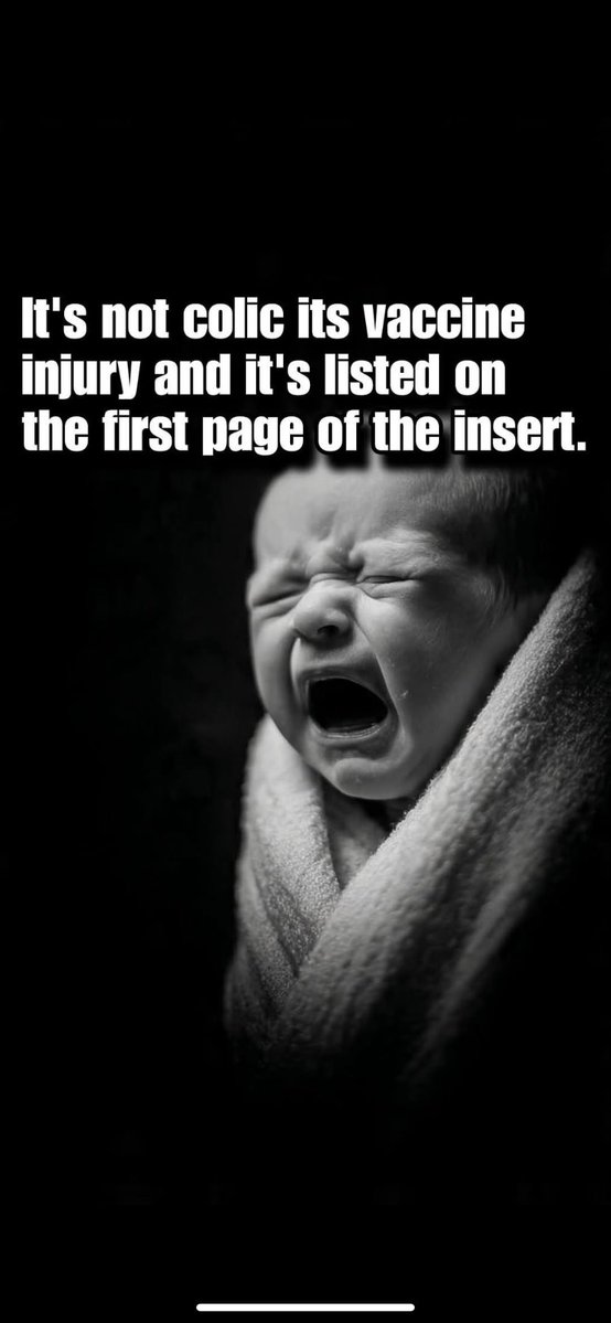 505Cali2's tweet image. It's not colic its vaccine injury and it's listed on the first page of the insert.