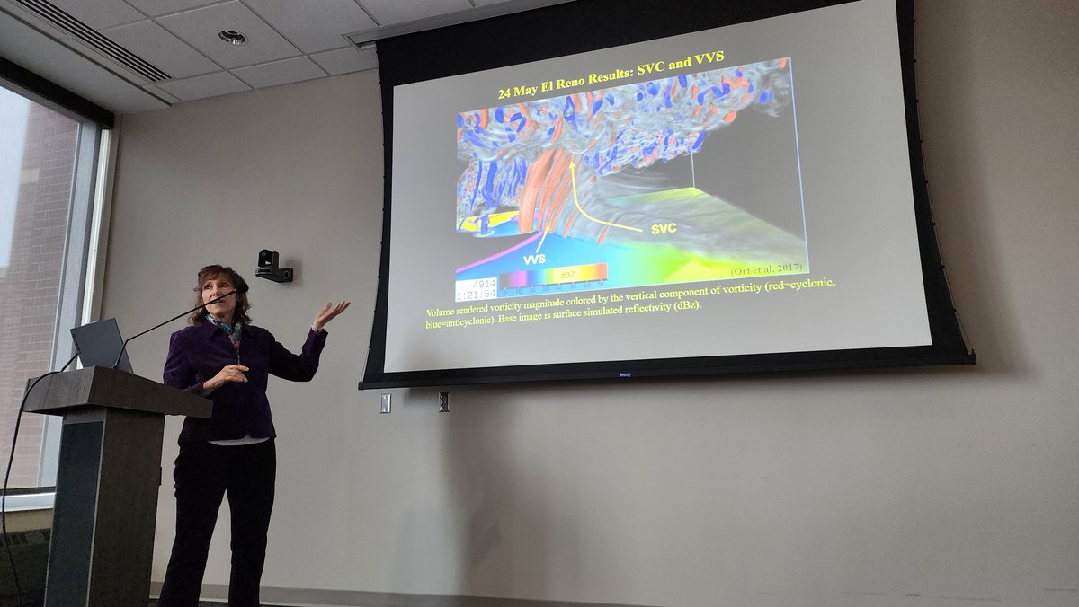 wxkylegillett's tweet photo. #SCALAR26 ends with an incredible journey through the years of high impact work by Dr's. Cathy Finley and Bruce Lee, including NSTs, RFD surges with ANSWERS &amp; TWISTEX, wind energy, &amp; SVCs in ultra-high resolution simulations. Its a privilege to have had them as advisors. https://t.co/LSI5pLYXUu