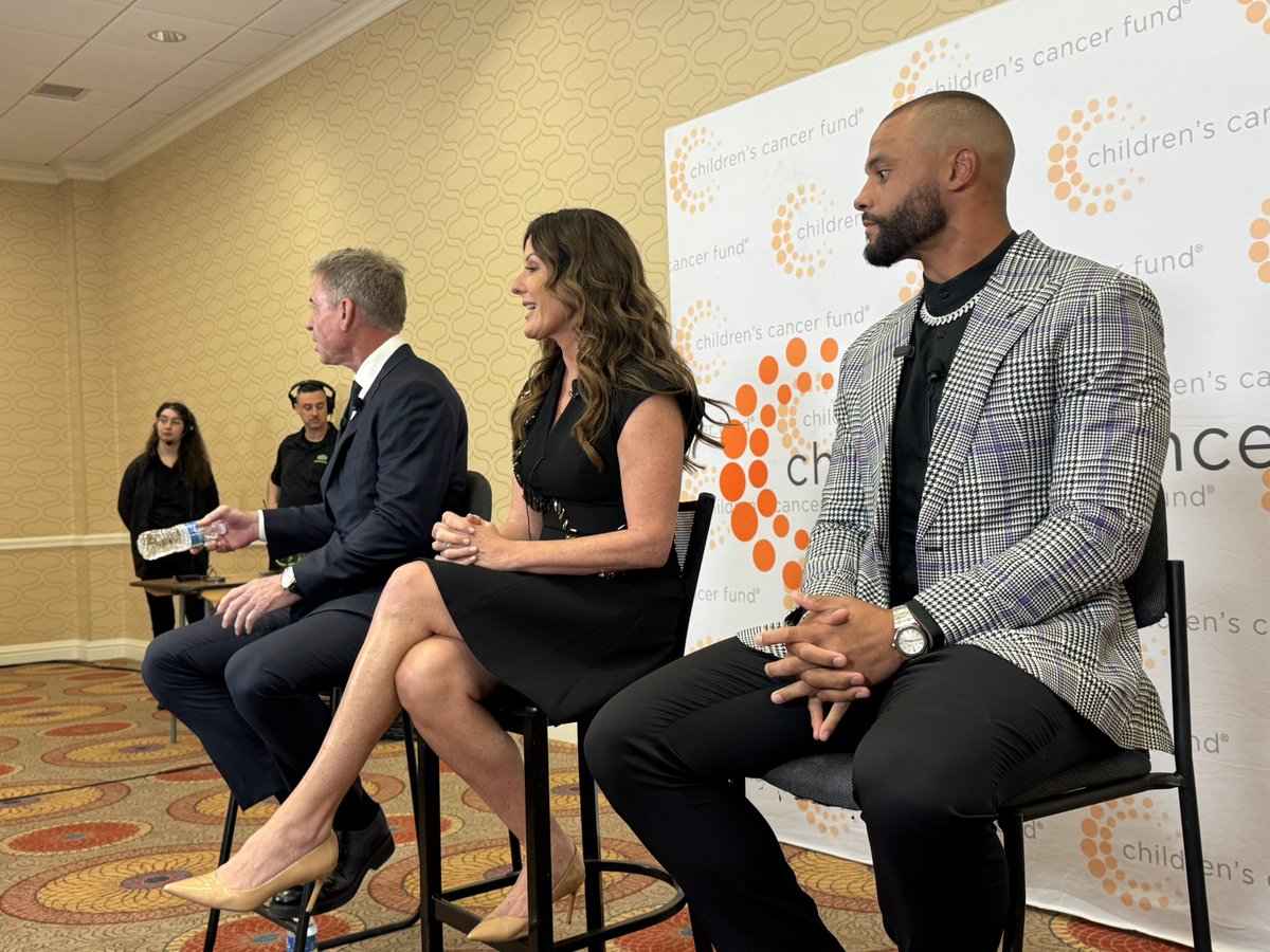 Dak Prescott and Troy Aikman represent the #DallasCowboys in their support of the 36th annual Children's Cancer Fund gala. Tonight's event will raise money for cancer research and events for pediatric patients.