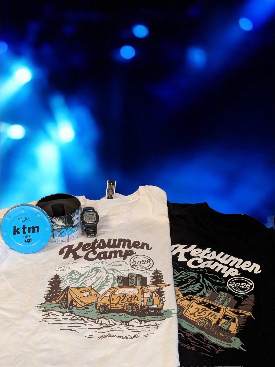 523dBmw's tweet image. 今日も全力で遊びます。
ケツメイシ結成25周年は、20周年記念の時の限定G-SHOCKと共に！

ケツメイシ 25th Anniversary TOUR ケツメンCAMP 2026
#ケツメイシ
#KTM
#CAMP