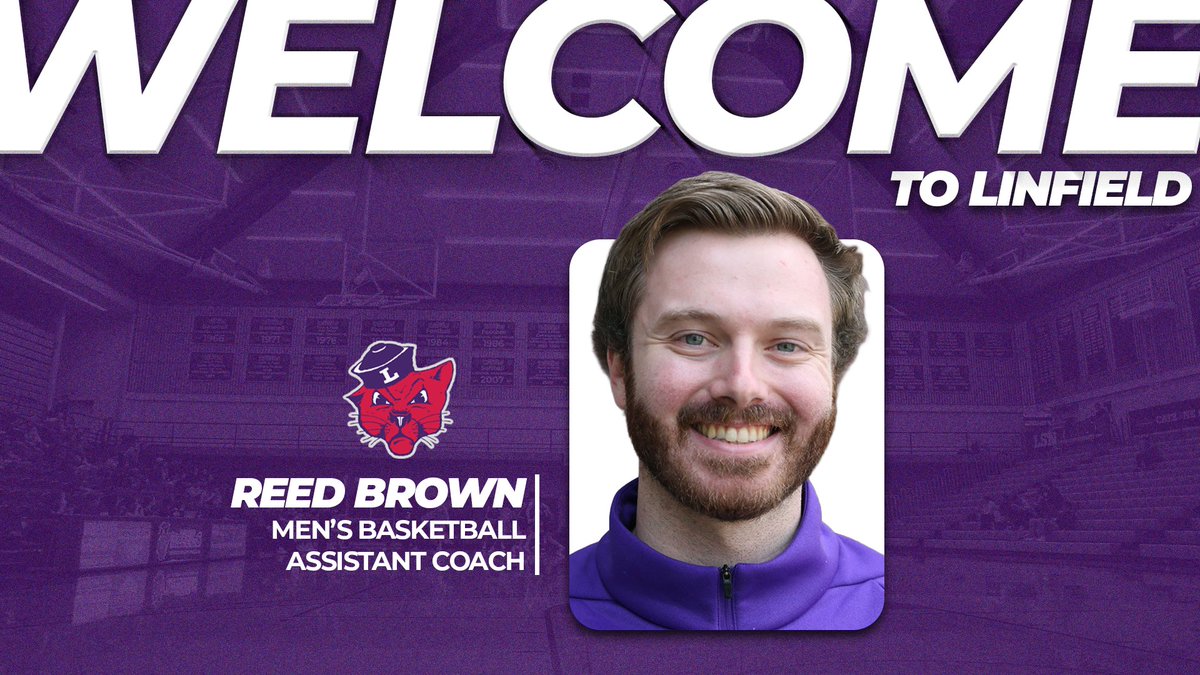 linfieldmbb's tweet photo. Welcome Coach Brown! 👏

Reed Brown joins the Wildcats, named newest Linfield MBB assistant coach!

#RollCats | #D3Hoops | #NWCmbb https://t.co/pi3jpb2pUB