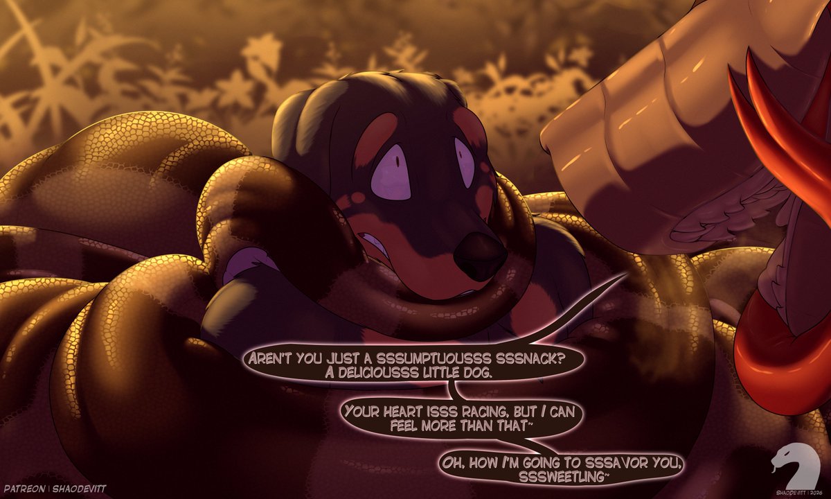 The second YCH version for howitzer247 featuring Kaa having a doberman in his coils, ready to be devoured~

Patreon: shaodevitt