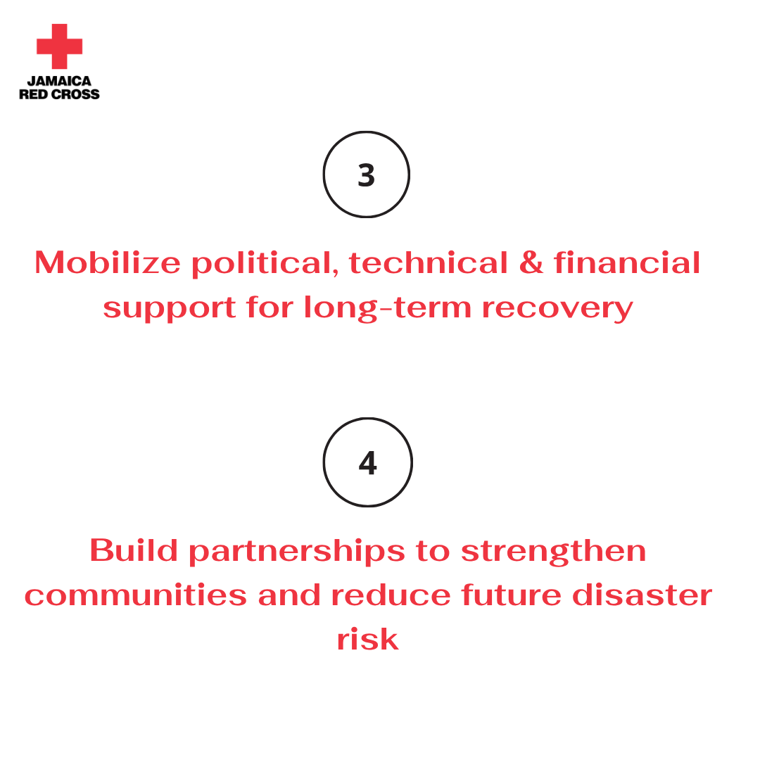 Jamaicaredcross's tweet photo. On April 21 in Kingston, we will co-convene the Hurricane Melissa Recovery Conference with GOJ &amp; IFRC. Among the list of aims is the official launch our Recovery &amp; Resilience Strategy 
*𝑏𝑦 𝑖𝑛𝑣𝑖𝑡𝑎𝑡𝑖𝑜𝑛 𝑜𝑛𝑙𝑦

#RecoveryInAction #BuildingBackStronger #JamaicaRedCross https://t.co/1A4xbJO2c9
