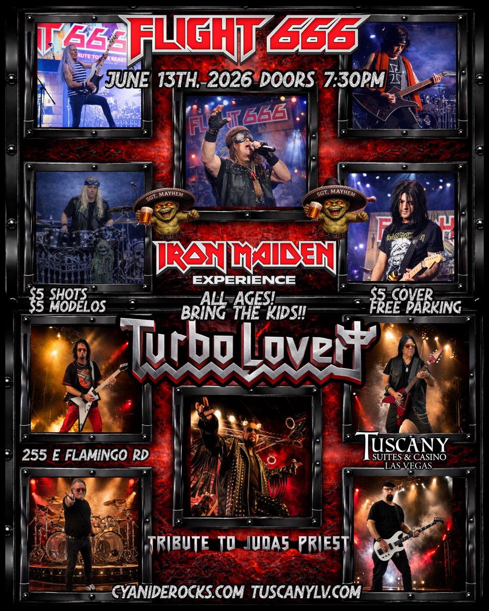 CyanideLV's tweet photo. Upcoming shows for all of our projects. @Flight666LV @RedHotCrueLV https://t.co/eYMLvWrGNM