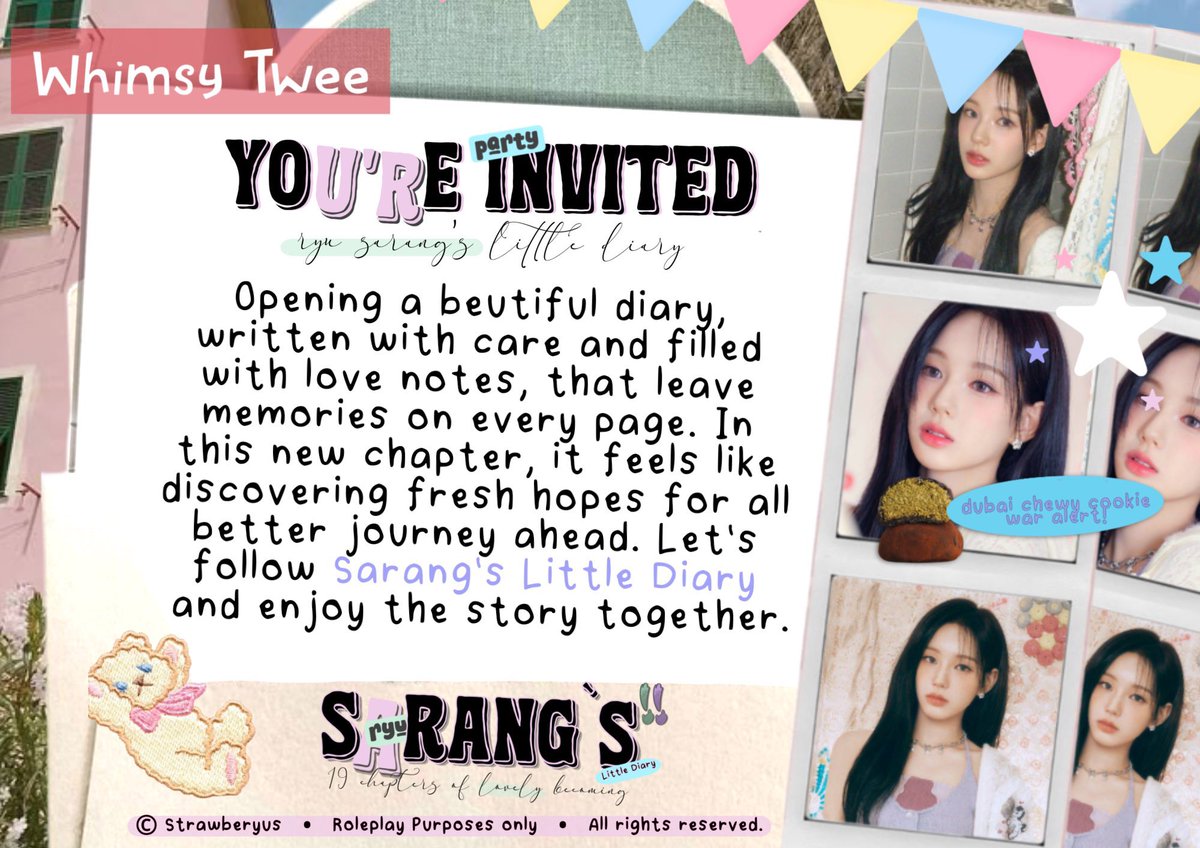 kimdohoen's tweet photo. ✦ Step into a flowery chapter nineteen. I, Xalverio, invite you to join a celebration woven with petals, laughter, and tender dreams. Come be part of a graceful gathering where every moment blooms into a memory worth keeping. 🪞⭐ https://t.co/CDTlVTB5hz