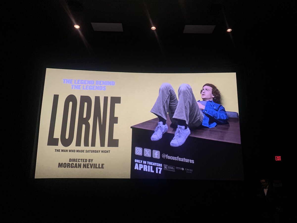 SarahGVincent's tweet image. On Wed, 4/15/26, went to #LorneMovie screening. #LorneMichaels #SaturdayNightLive #MorganNeville #NBC #SNL #documentary #NYC #MayaRudolph #AdamSandler #LilyTomlin #JohnMulaney #TinaFey #ConanOBrien #SusanMorrison #JamesAndrewMiller #MarcelloHernandez #MikeyDay #comedy #popcorn