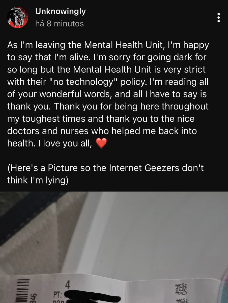 PESSOAL O CRIADOR DE THE MAN IN THE SUIT, UNKNOWINGLY ESTA VIVO!

ELE ESTA NO HOSPITAL SE RECUPERANDO!
ELE ESTÁ VIVO!

OBRIGADO DEUS, OBRIGADO TUDO, OBRIGADO POR TODOS!
ELE ESTA VIVO!