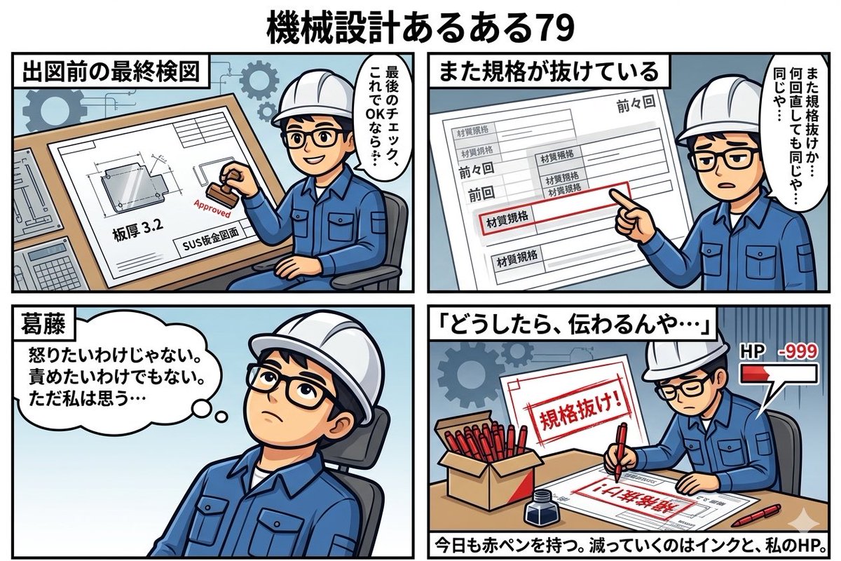 機械設計ミス対策｜あるある工藤 tweet media