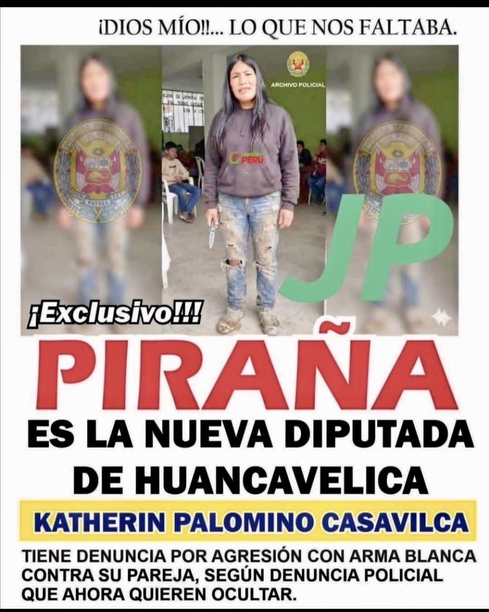 jackymc100's tweet photo. DIPUTADA  NIVEL  “PIRAÑA” https://t.co/W2HY2VXEFV