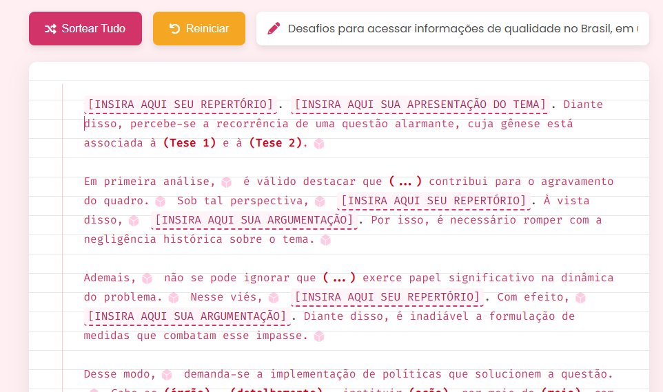 dedemedica's tweet photo. meio absurdo esse site de redação da lala ser de graça https://t.co/BJMS6jbPqI