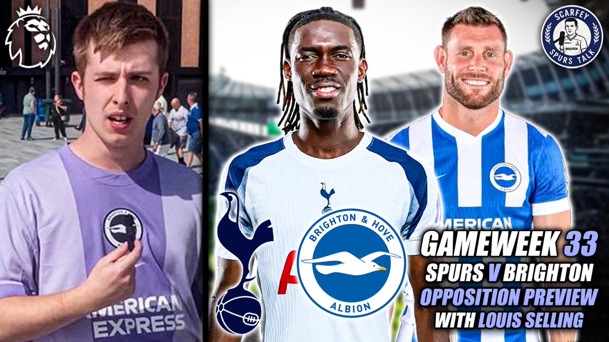 ScarfeySpurTalk's tweet photo. 🚨NEW!
Tottenham V Brighton – Opposition Preview
@HarryScarfe22 spoke to @LouisSelling
Check it out ahead of today’s game 👇
https://t.co/mRcTaAtmZj
#COYS | #THFC | #TOTBRI | #BHAF https://t.co/xWNAsRi3SA