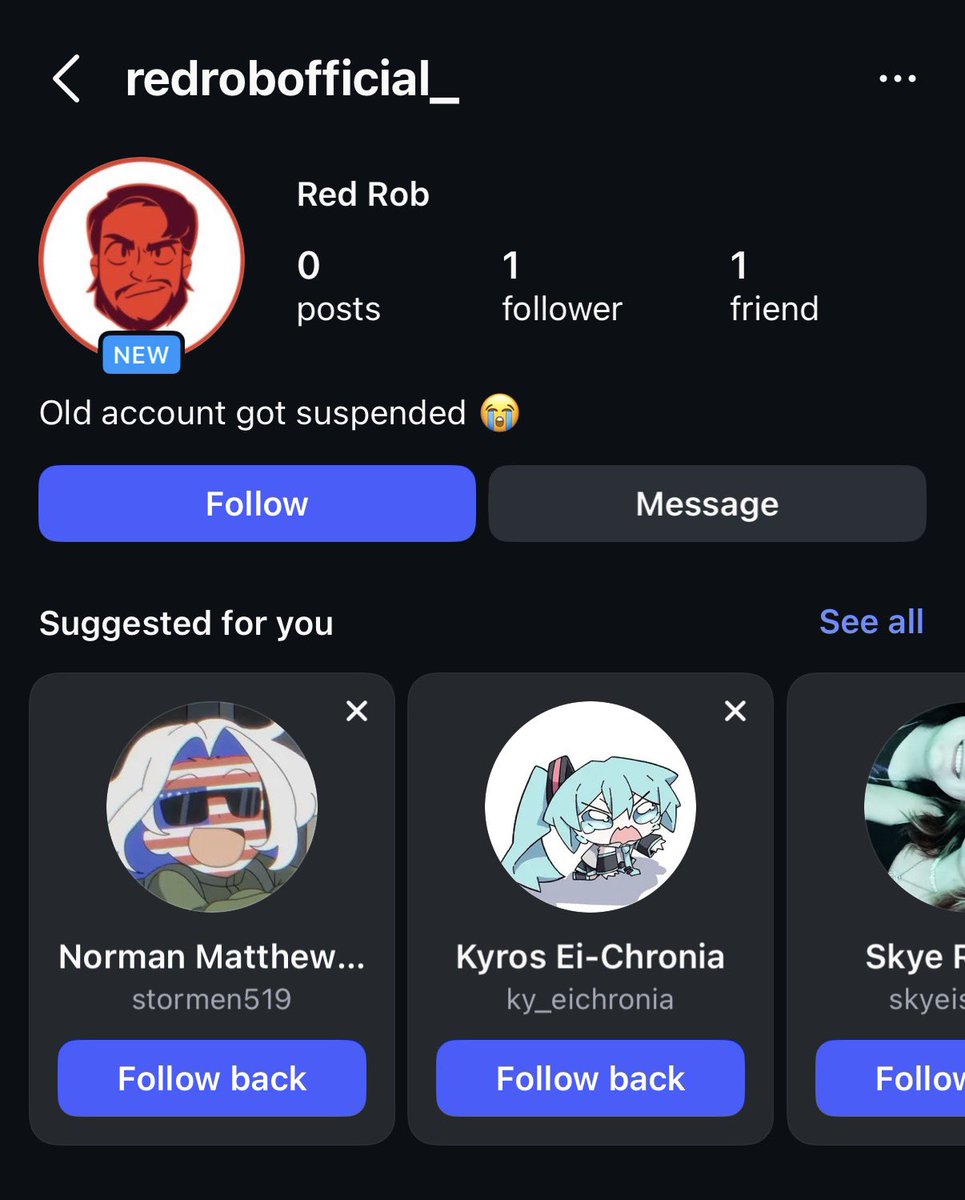 RedRobOfficial's tweet photo. Y’all PLEASE be careful someone has been spamming these accounts on Instagram just report and spread the word‼️😭 https://t.co/7BZUmdciAI