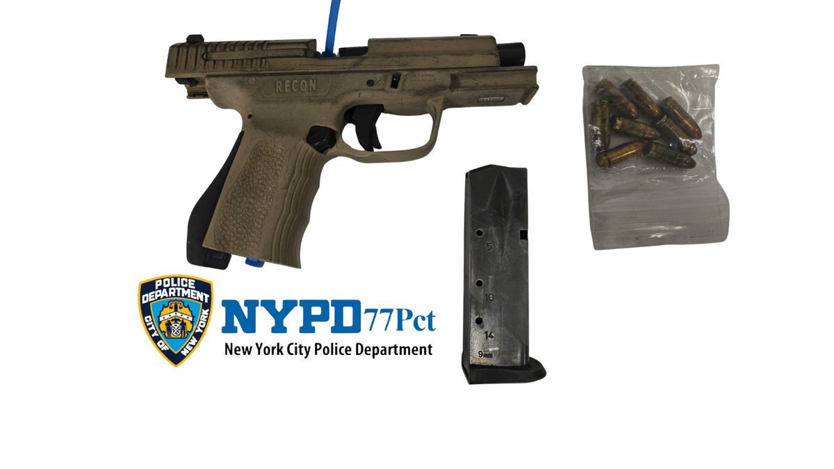 NYPD77Pct's tweet photo. Another outstanding job by our Quality of Life team in Sector B!
While responding to a 311 job, they observed a physical fight in progress. Through quick thinking and thorough investigation, they successfully recovered another illegal firearm from the streets.
Amazing work! https://t.co/cEBqgU2ObQ