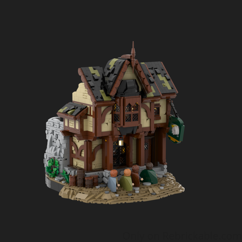 Rebrickable's tweet image. Strider at the Prancing Pony by rebelnili reb.li/m/259267?spot=… #lego #rebrickable #legomoc