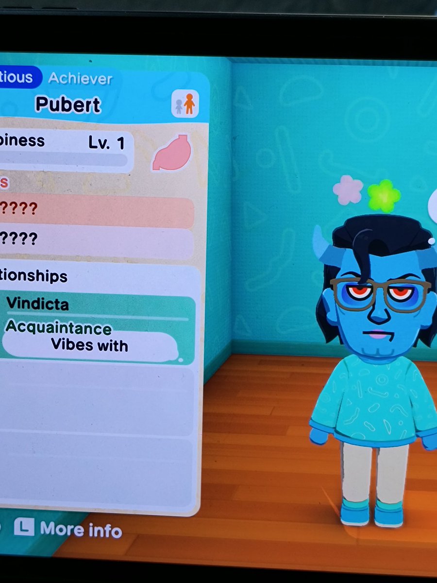 vesselgaveup's tweet image. I added pubert to my tomodachi life: living the dream island