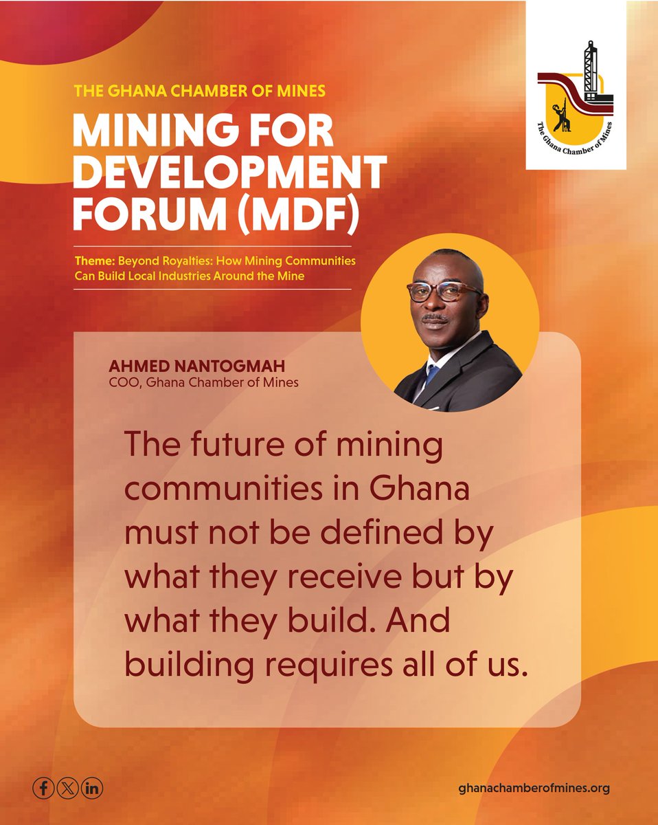 GChamberofMines's tweet image. Excerpts of the COO’s speech at the Mining for Development Forum held at Goaso in the Ahafo Region. #MiningforDevelopment #GhanaChamberofMines #SustainableMining #Newmont