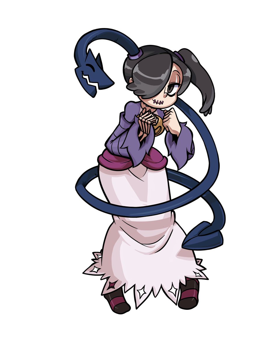 Squigly as Maya Fey from Ace attorney 
#skullgirls