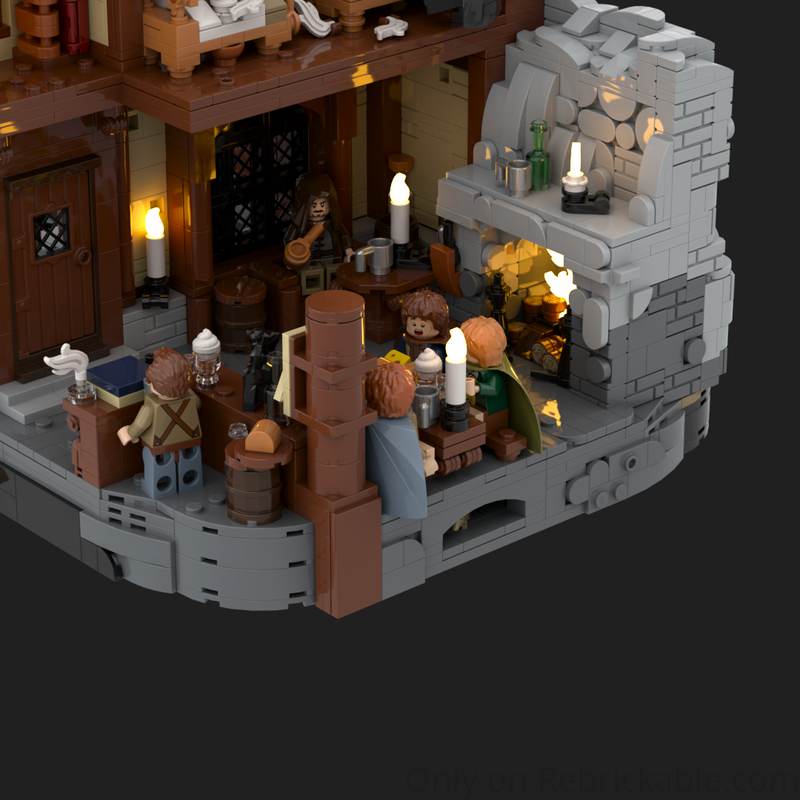 Rebrickable's tweet image. Strider at the Prancing Pony by rebelnili reb.li/m/259267?spot=… #lego #rebrickable #legomoc