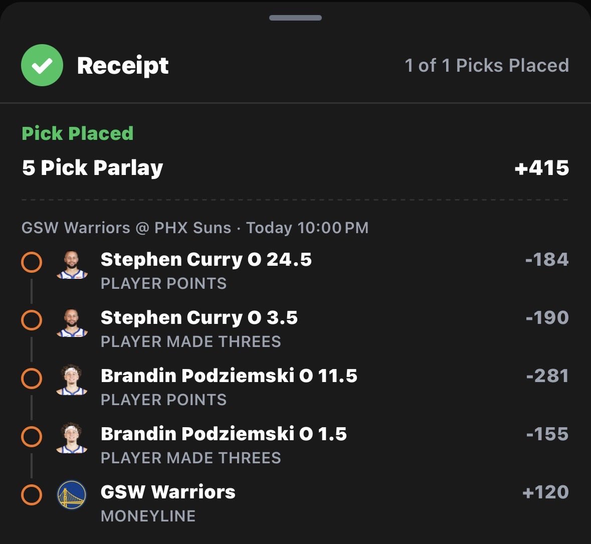 Let’s run it back shooters shoot 🏀 and Warriors to move on 😎 #Gambling𝕏