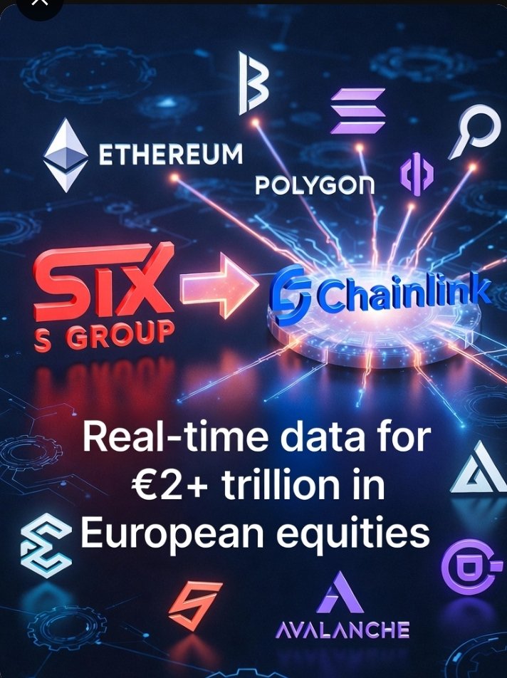 Bnyvls's tweet image. 🌋¿Y si Wall Street europeo  la puerta crypto?  Chainlink + SIX Group (bolsas de Suiza y España) &amp;gt; +€2 TRILLONES  acciones reales onchain.  Blue chips suizos y españoles alimentando smart contracts. ¿ El comienzo del fin de la separación TradFi vs Crypto?   #Chainlink #RWA #LINK