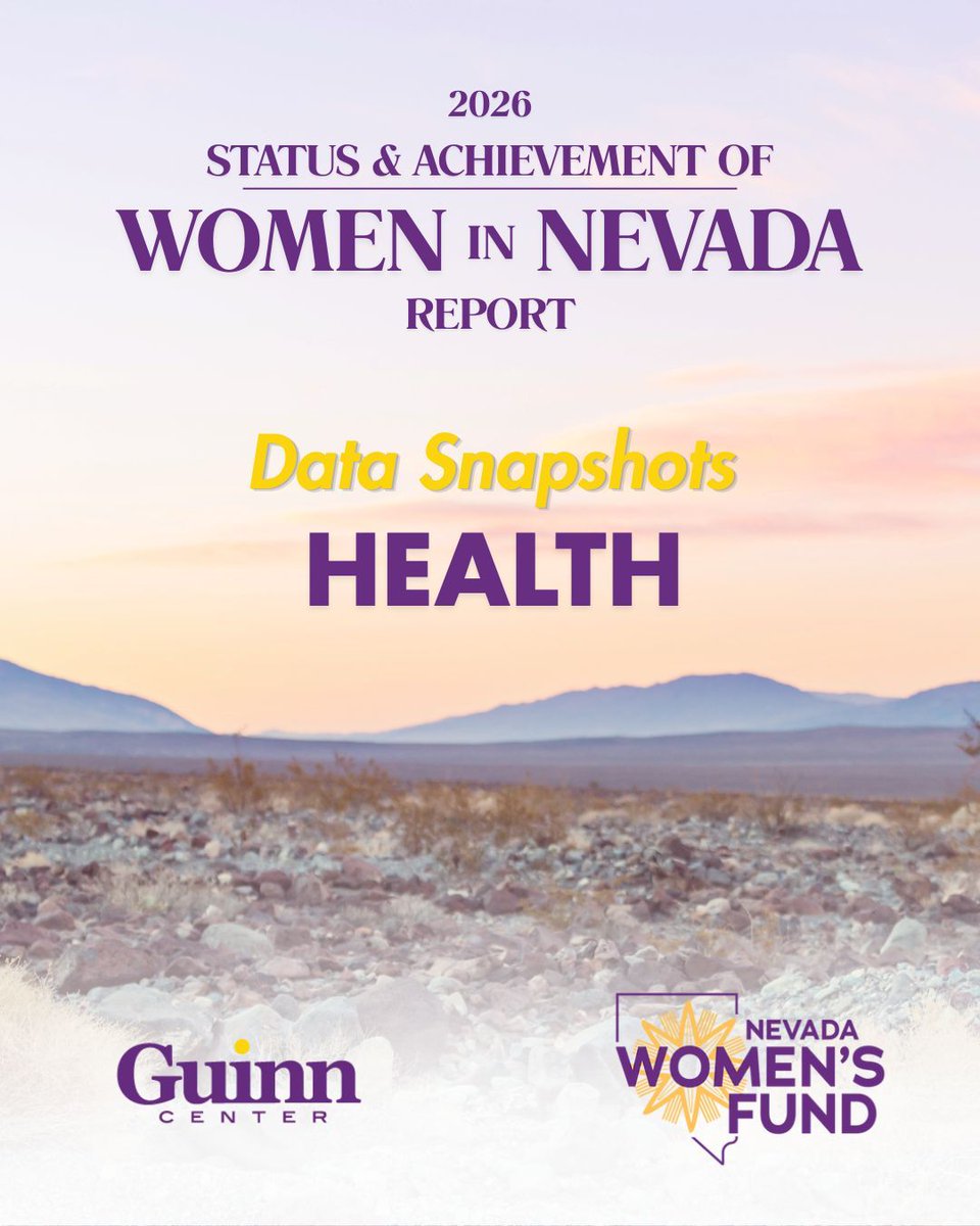 GuinnCenter's tweet photo. What unique challenges are women in Nevada facing today? 
The Status and Achievement of Women in Nevada, commissioned by @NVWomensFund, examines the conditions shaping women’s lives across the state, including healthcare and health outcomes. 
Full report: https://t.co/BfQsGyLaNL https://t.co/F3ChRQe7CZ