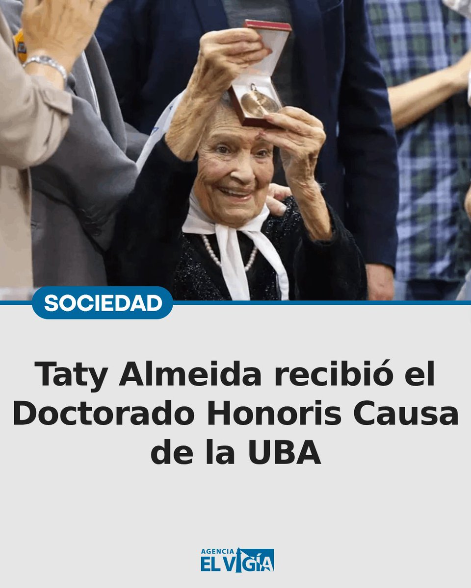 Taty Almeida recibió el Doctorado Honoris Causa de la UBA