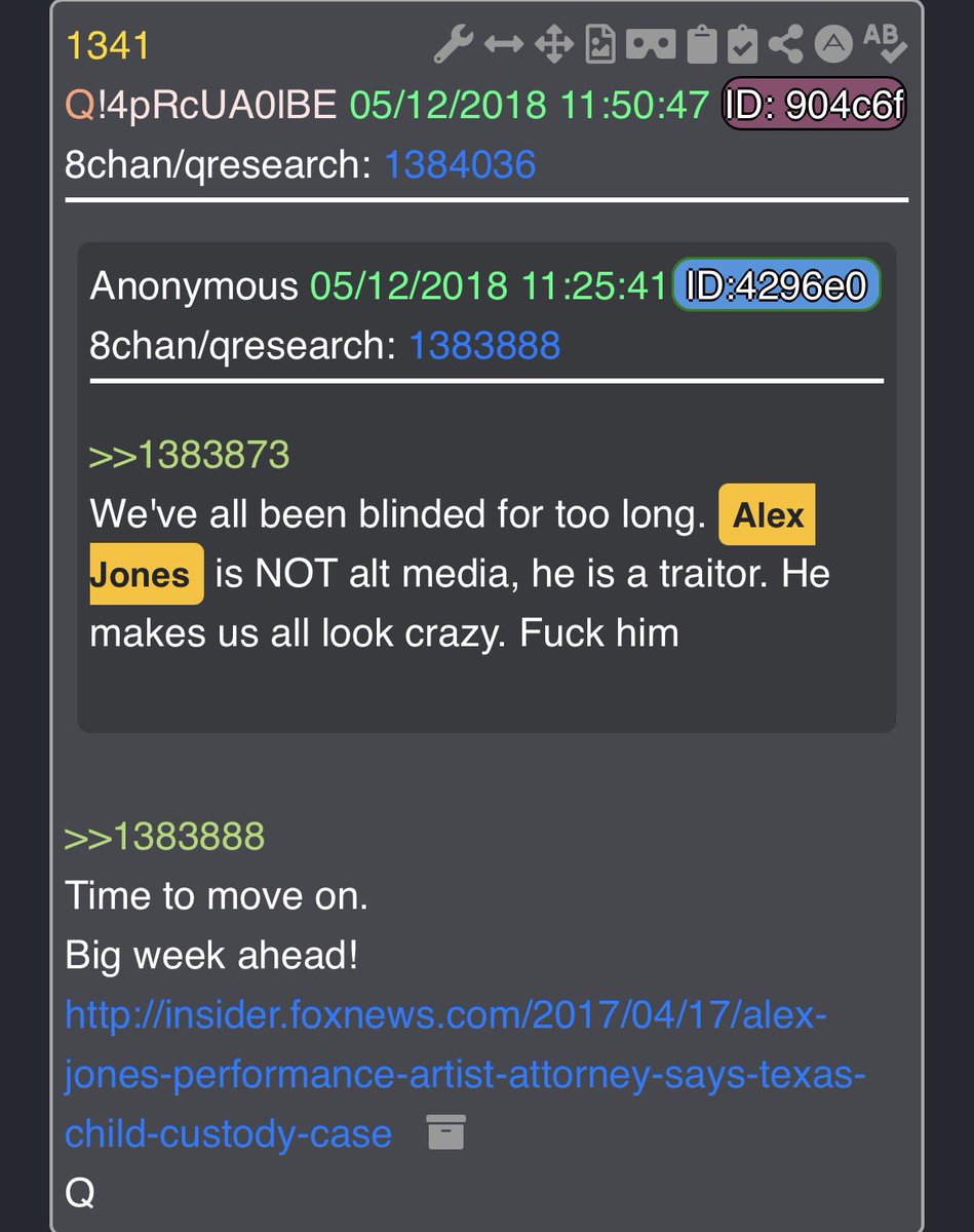 <a href="/RealAlexJones/">Alex Jones</a> The only person speaking the truth is <a href="/realDonaldTrump/">Donald J. Trump</a>. The truth and Alex Jones mix about as well as oil and water! 

Many including myself were validated because I never watched/listened or followed AJ’s nonsense.