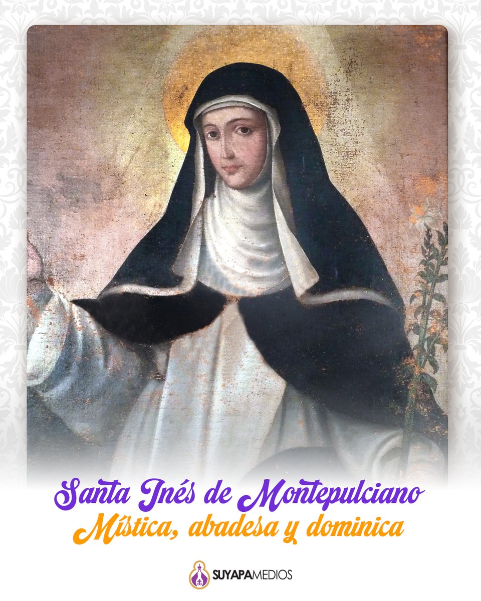 suyapamedios's tweet photo. ¿Mucho ruido en tu vida? 🕊️ Hoy recordamos a Santa Inés de Montepulciano, maestra del silencio y la oración. Nos enseño que en medio de la prisa, la paz siempre es posible poniendo a Dios en el centro. ¡Haz una pausa y ora hoy! 🙏✨
#SantoDelDía #SantaInes #Paz #IglesiaCatólica https://t.co/9bkbTIsr3I