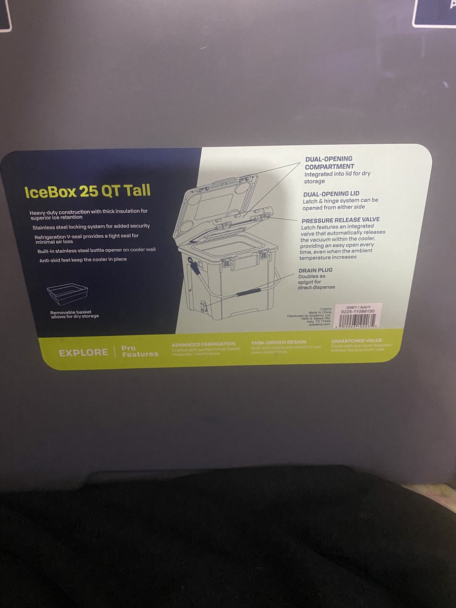 Scored big time this morning. Found a brand new cooler just sitting on the pier when it opened. Nobody came back to claim it so… #finderskeepers #minenow #ifitsfreeitsforme #sorrynotsorry