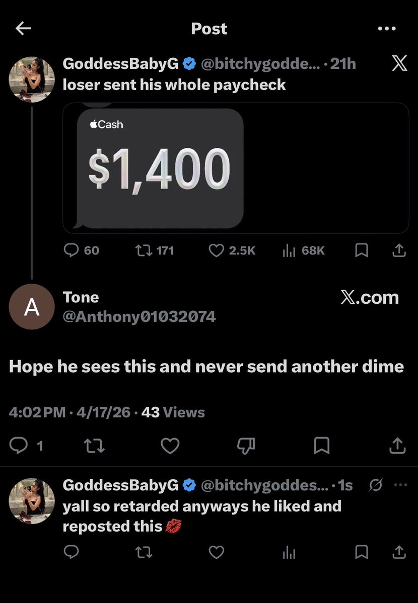 GoddessBabyG tweet media