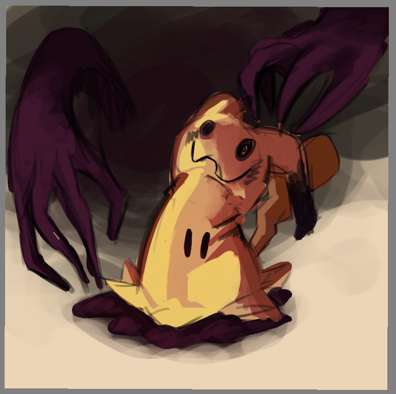 Great_devourer3's tweet photo. WIP mimikyu art im doing for today... https://t.co/SIp7aewQgu
