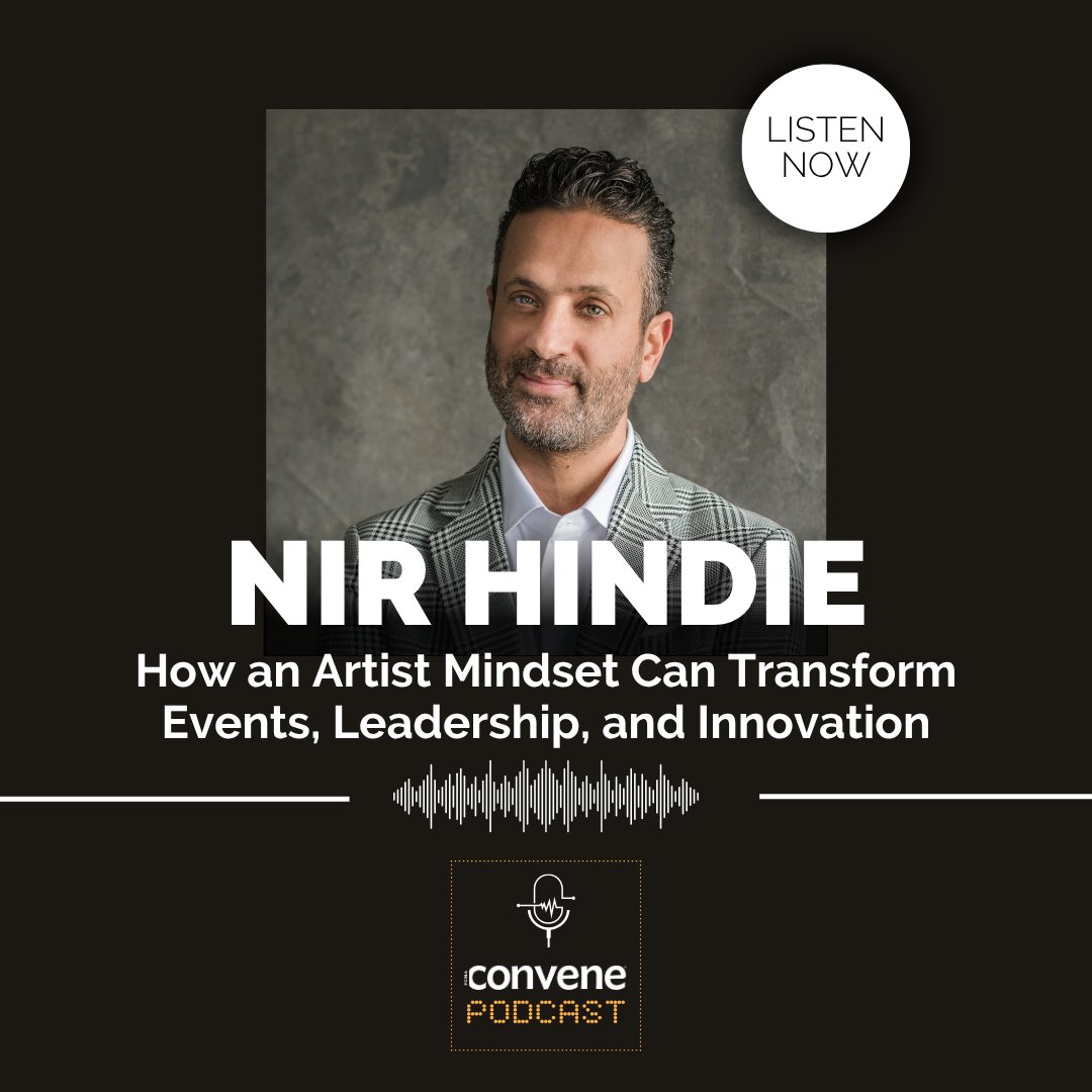 pcmaconvene's tweet image. On the latest #PCMAConvenePod Interview, ahead of his #ConveningLATAM keynote, Nir Hindie invites #EventProfs to adopt an artist mindset—one that starts not with logistics, but with emotion, meaning, and human connection.

Listen now - pcma.org/convene/podcas…

#PCMAConvene