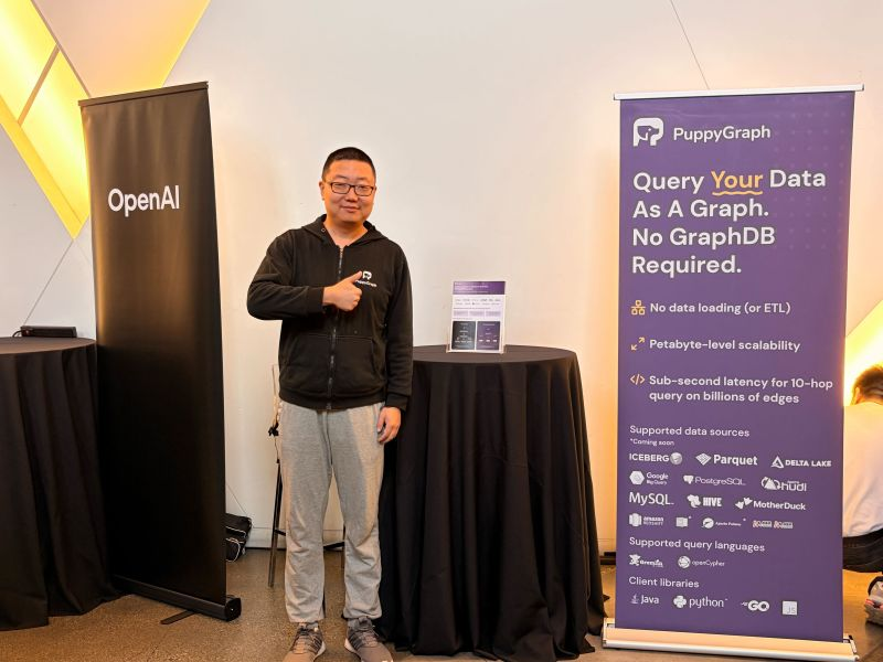puppyquery's tweet photo. What a fun time at #DEOF2026 🐶

We had a blast meeting so many thoughtful data engineers and hearing how teams are architecting frontier solutions across AI, analytics, and modern data infrastructure. So many great conversations, big ideas, and inspiring builds packed into one event.

Safe to say the coffee cart was a hit… engineers need their caffeine ☕️

Huge shoutout to Xinran Waibel and @dataengthings for putting together such an awesome gathering. We’re so glad we got to be part of it.

#DEOF2026 #DataEngineering #GraphAnalytics #AIInfrastructure #DataArchitecture