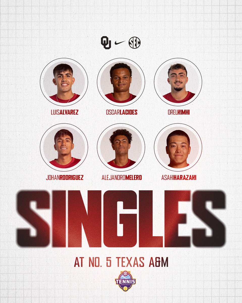 OU_MTennis's tweet image. Turning the page to singles. 

🔗 | linktr.ee/oumtennis

TAMU 1, OU 0 | #BoomerSooner | #OneGoal