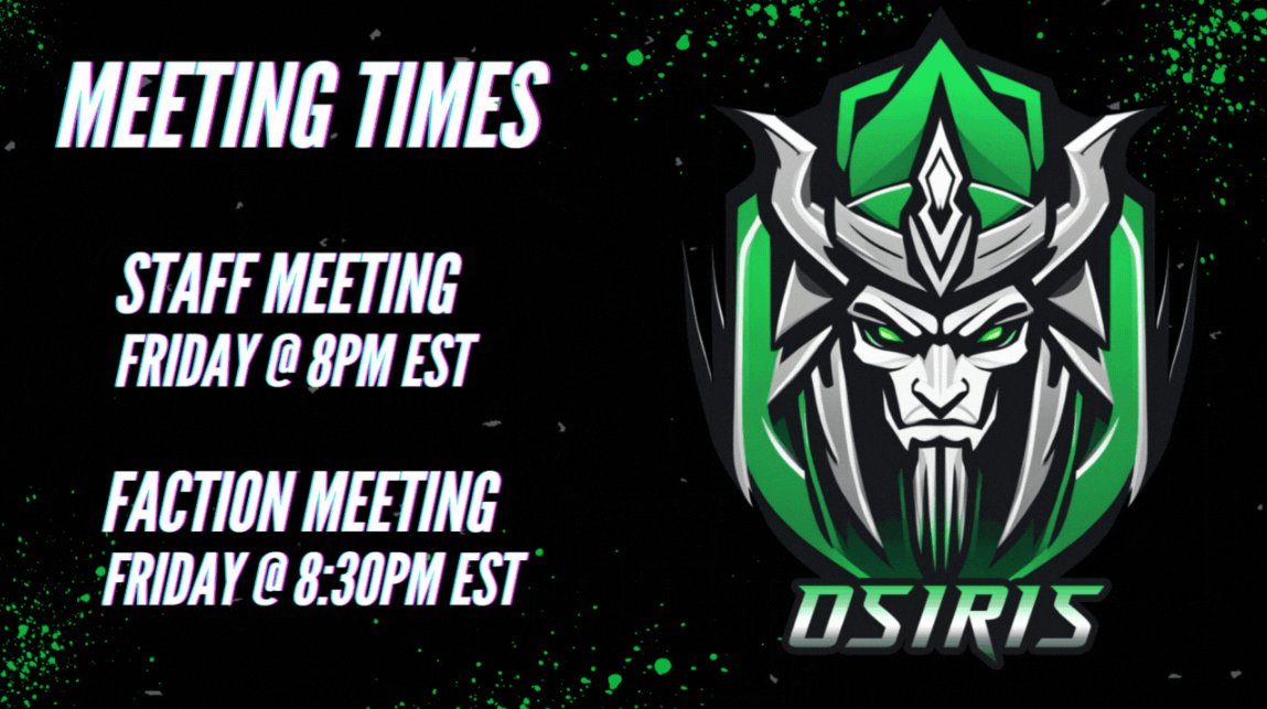 Happy Friday y'all!

It is almost time for our weekly faction meetings! 

Want to hear what cool news is going on in DoD? 
Ready to gear up for some events coming your way? 
Did anybody get promoted?

Look no further! Join us Today!
👇Link👇
discord.gg/xgn