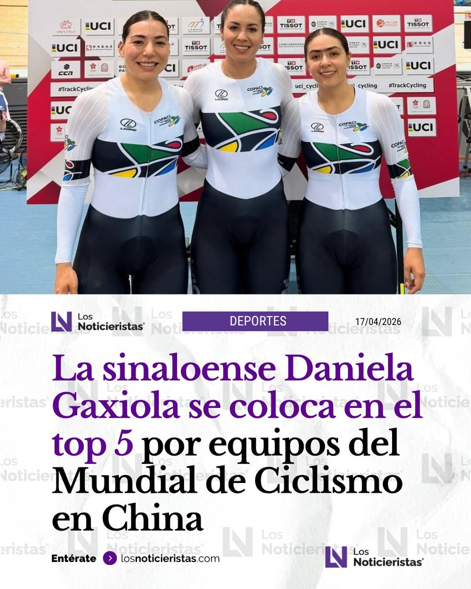 🚴‍♀️ La culiacanense Luz Daniela Gaxiola brilla en el Mundial de Ciclismo de Pista en Hong Kong, colocándose entre el top 5 de las mejores del mundo 👏🏼.

Lee los detalles 🔗👉🏼 short.do/Vj4vZT