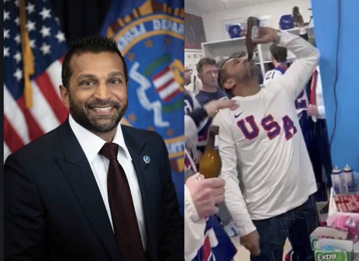 MarcoFattorini's tweet image. Il capo dell’FBI Kash Patel ha un problema con l’alcol. «È noto per bere fino a ubriacarsi. All'inizio del suo mandato, riunioni e briefing sono stati riprogrammati a causa delle sue notti alcoliche. In più occasioni gli uomini della sua sicurezza hanno avuto difficoltà a