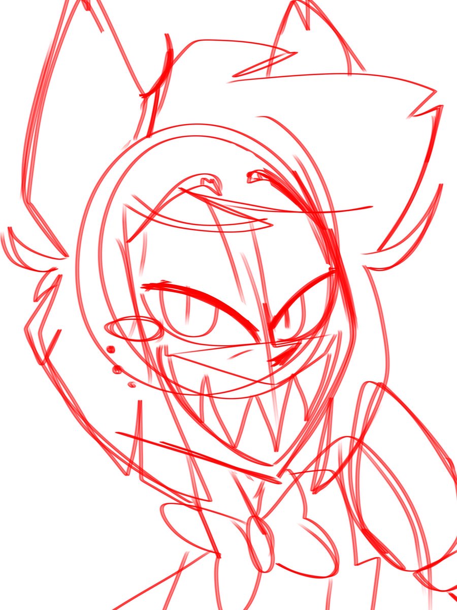 TRR_BC's tweet photo. iPad finger doodles 
#HazbinHotellucifer #HazbinHotelalastor #hazbinhotelfanart https://t.co/qy07DPap2w