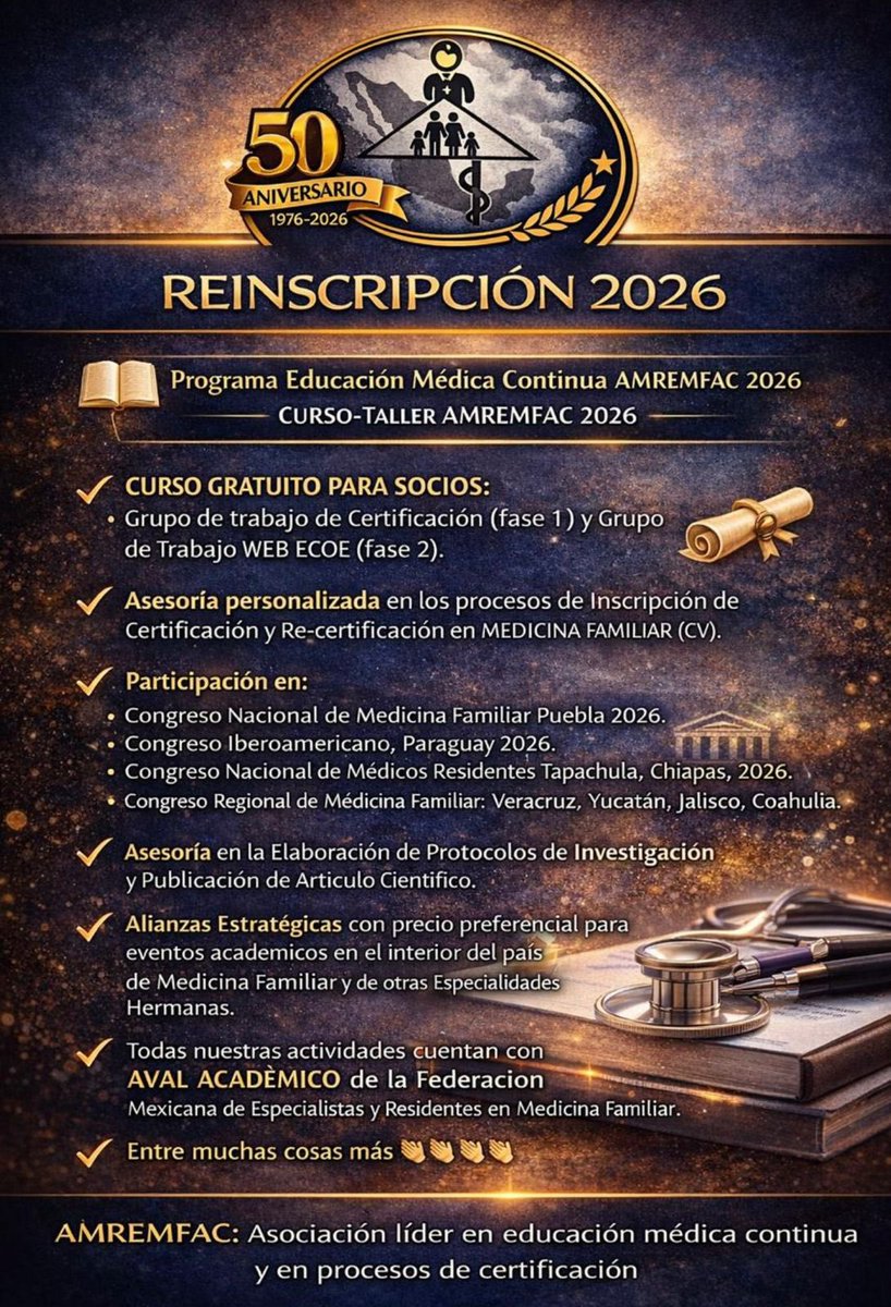 AmremfacAc's tweet photo. Forma parte de AMREMFAC.
Súmate a una comunidad comprometida con la excelencia en la Medicina Familiar, la educación continua y el fortalecimiento del primer nivel de atención.

Tu participación impulsa el cambio.

Visita nuestras demás redes sociales.

#SomosAmremfac https://t.co/Xvtfr0K6dM