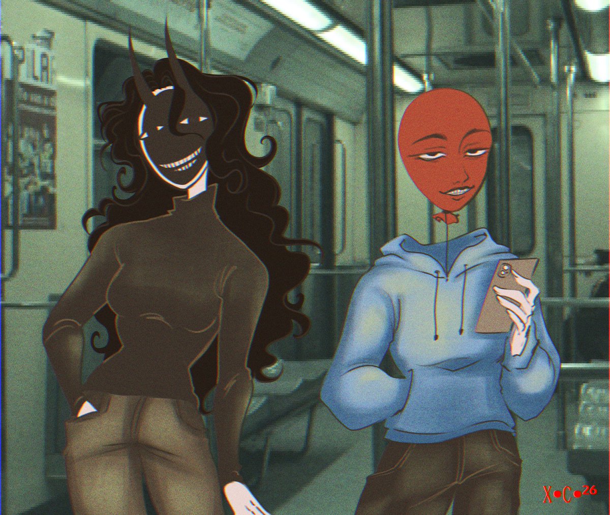 Me &amp; oomf en este agujero negro llamado metro de la cdmx