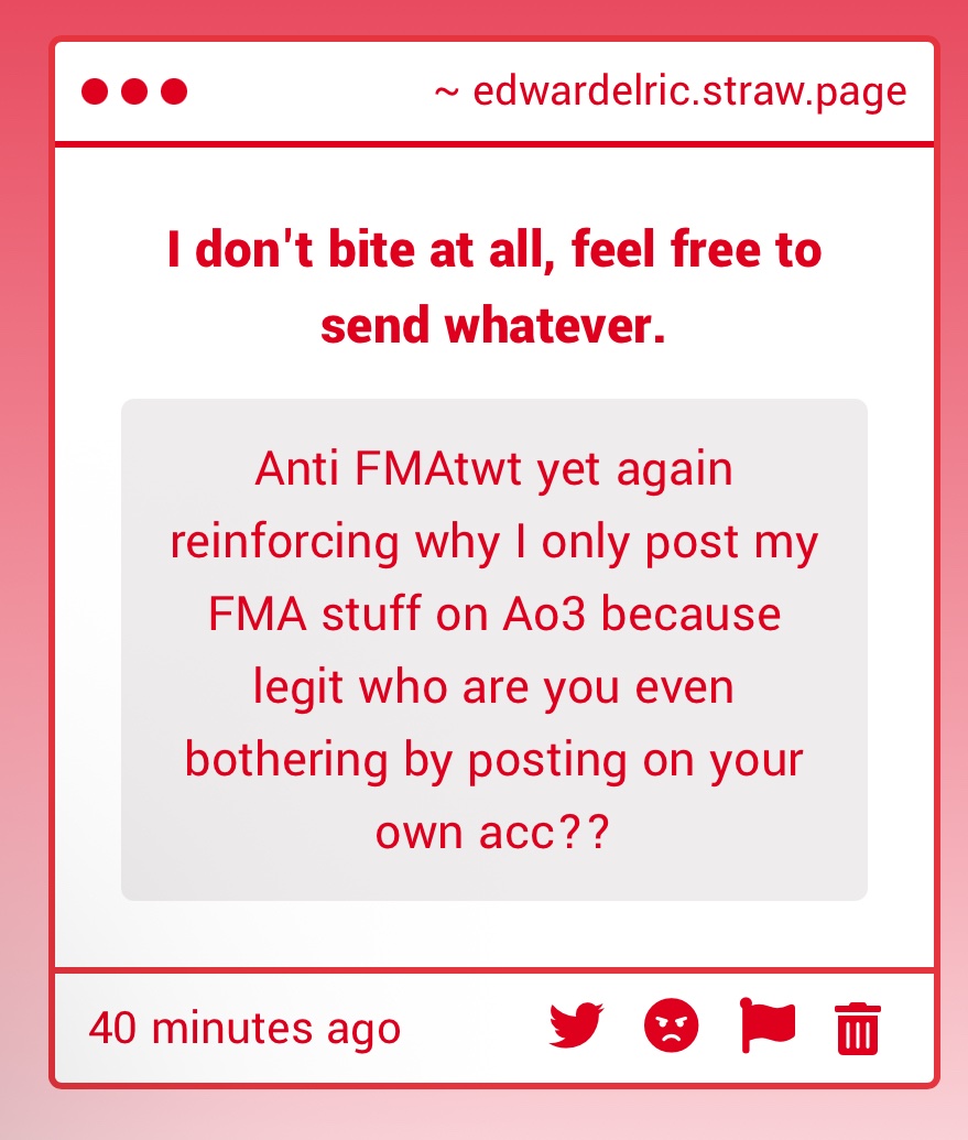 my existence really only bothers those who are straight up assholes