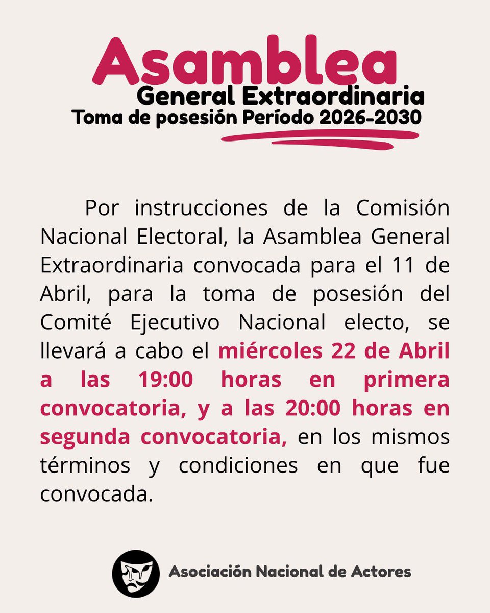 Asociación Nacional de Actores tweet media