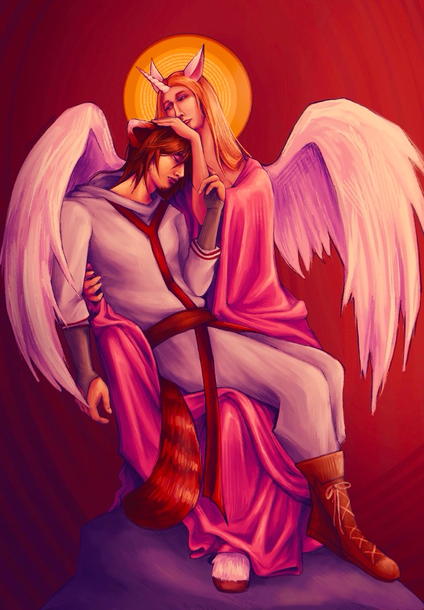 charzi_warzi's tweet photo. katie and ewroon #katieb #ewroon #qsmp #qsmp2 #fanart #art https://t.co/xqkPjWeqQq