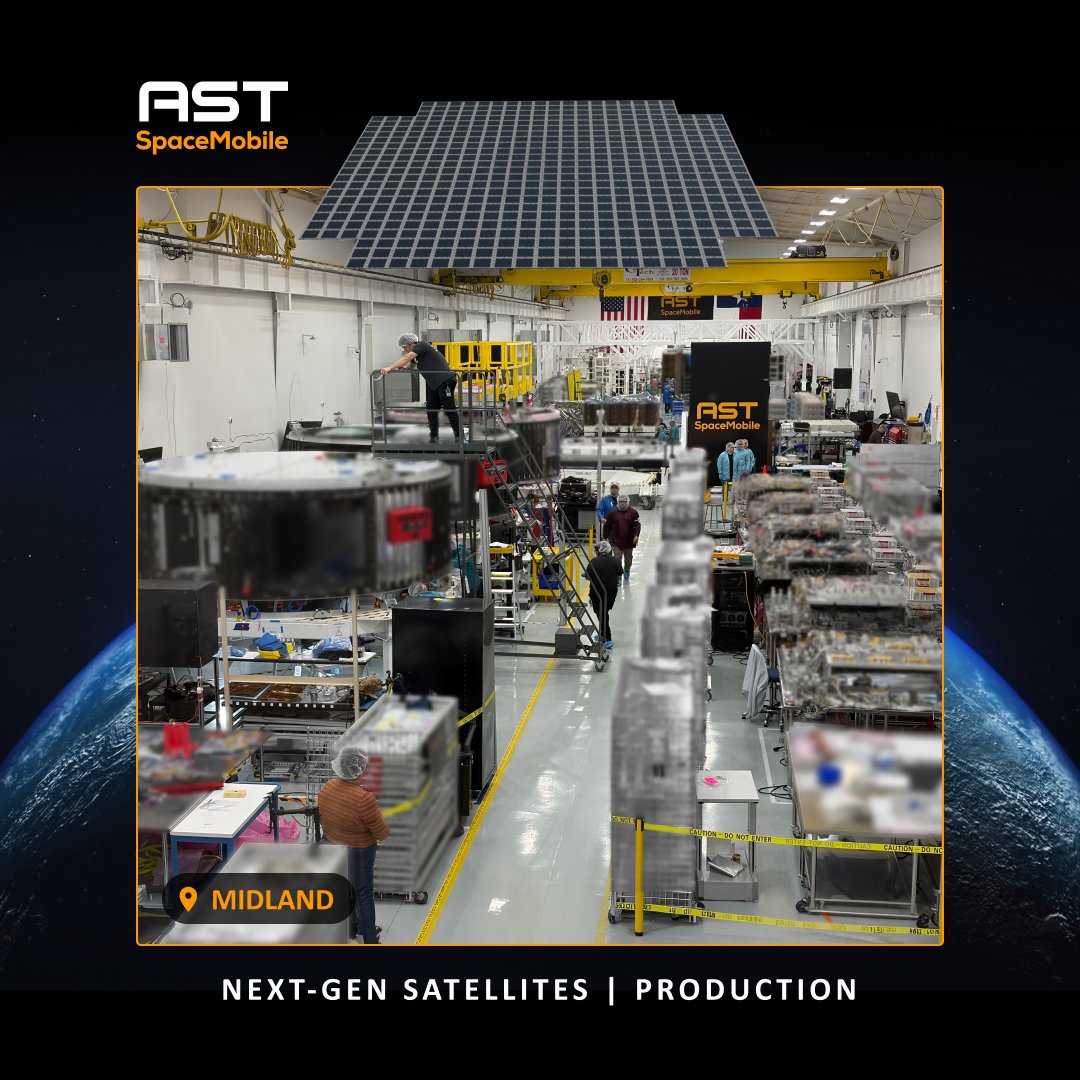AST_SpaceMobile's tweet image. We are excited for this weekend's launch. Big rocket and the biggest satellite!

BlueBirds 8 - 32 in production in TX, next batch getting ready to ship. More structures arriving by the big Antonov, the next seven did arrive this week.
 
We are accelerating our buildout