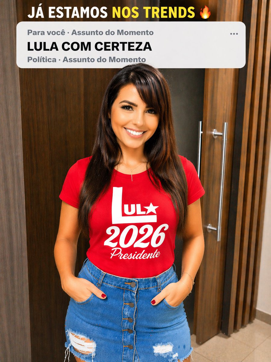 Já estamos nos Trends! 🔥 Agora é continuar postando, respondendo e marcando presença!
Não para 👇 LULA COM CERTEZA