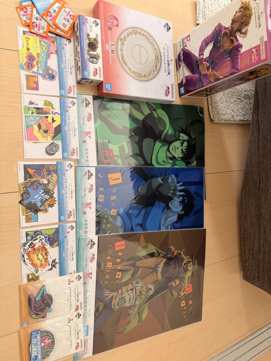 HANA5804's tweet photo. ジョジョ一番くじ
戦利品達‼️^_^ https://t.co/AAWYklPB1D